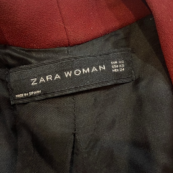 Ensemble dark red deal from zara oversized blazer and matching pants size XS - Picture 4 of 9